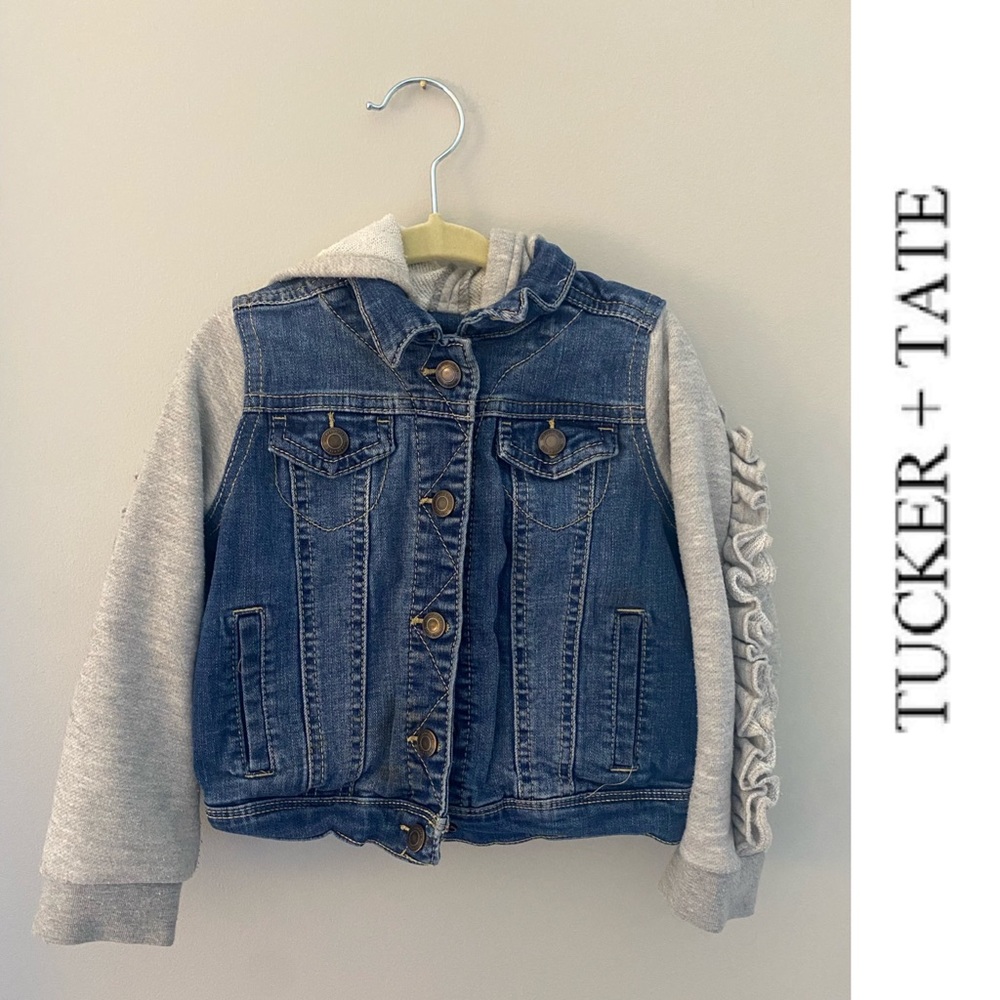 Tucker + Tate Hooded Denim Jean Jacket Size 3